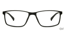 Load image into Gallery viewer, Black Rectangle Full Rim Unisex Eyeglasses by Lenskart Air Online-139995