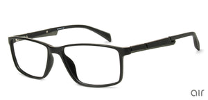 Black Rectangle Full Rim Unisex Eyeglasses by Lenskart Air Online-139995