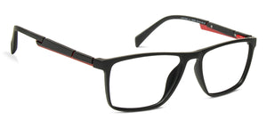 Black Rectangle Full Rim Unisex Eyeglasses by Lenskart Air Online-139999
