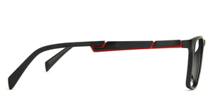 Black Rectangle Full Rim Unisex Eyeglasses by Lenskart Air Online-139999