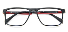 Load image into Gallery viewer, Black Rectangle Full Rim Unisex Eyeglasses by Lenskart Air Online-139999