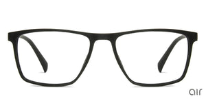 Black Rectangle Full Rim Unisex Eyeglasses by Lenskart Air Online-139999