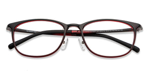 Black Rectangle Full Rim Unisex Eyeglasses by Lenskart Air-204312