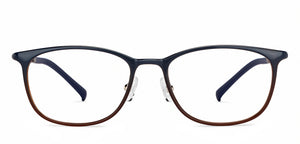 Blue Rectangle Full Rim Unisex Eyeglasses by Lenskart Air Online-204314