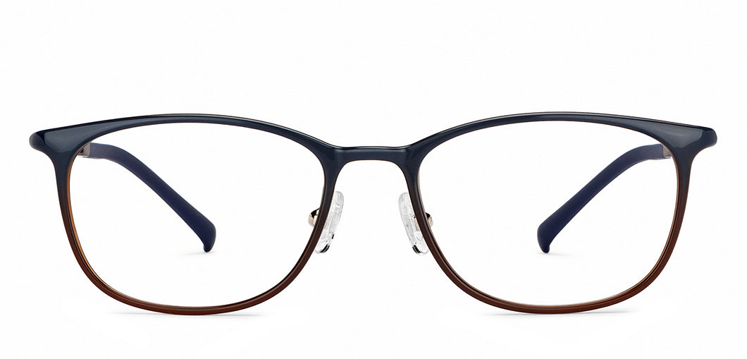 Blue Rectangle Full Rim Unisex Eyeglasses by Lenskart Air Online-204314