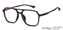 Load image into Gallery viewer, Brown Aviator Full Rim Unisex Eyeglasses by Lenskart Air-149645
