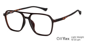 Brown Aviator Full Rim Unisex Eyeglasses by Lenskart Air-149645