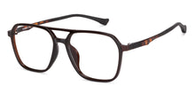 Load image into Gallery viewer, Brown Aviator Full Rim Unisex Eyeglasses by Lenskart Air-149645