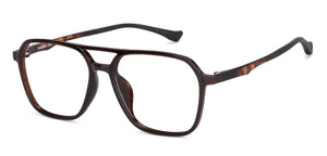 Brown Aviator Full Rim Unisex Eyeglasses by Lenskart Air-149645