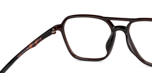 Brown Aviator Full Rim Unisex Eyeglasses by Lenskart Air-149645