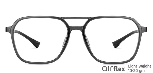 Black Aviator Full Rim Unisex Eyeglasses by Lenskart Air-149646