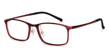Load image into Gallery viewer, Maroon Rectangle Full Rim Unisex Eyeglasses by Lenskart Air Online-149727