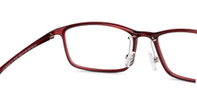 Load image into Gallery viewer, Maroon Rectangle Full Rim Unisex Eyeglasses by Lenskart Air Online-149727
