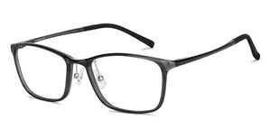 Grey Rectangle Full Rim Unisex Eyeglasses by Lenskart Air Online-149730