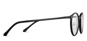 Black Round Full Rim Unisex Eyeglasses by Lenskart Air Online-149732