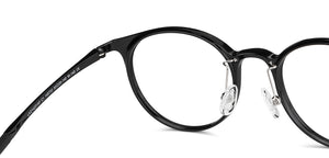 Black Round Full Rim Unisex Eyeglasses by Lenskart Air Online-149732