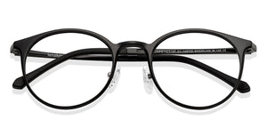 Black Round Full Rim Unisex Eyeglasses by Lenskart Air Online-149732