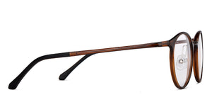 Brown Round Full Rim Unisex Eyeglasses by Lenskart Air Online-149733