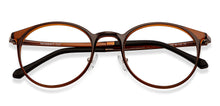 Load image into Gallery viewer, Brown Round Full Rim Unisex Eyeglasses by Lenskart Air Online-149733