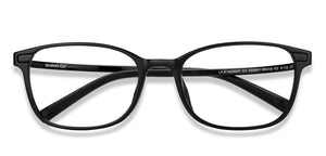 Black Rectangle Full Rim Unisex Eyeglasses by Lenskart Air-205641