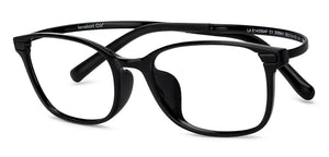 Black Rectangle Full Rim Unisex Eyeglasses by Lenskart Air-205641
