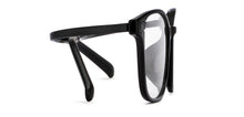 Load image into Gallery viewer, Black Rectangle Full Rim Unisex Eyeglasses by Lenskart Air-205641