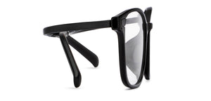 Black Rectangle Full Rim Unisex Eyeglasses by Lenskart Air-205641