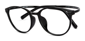 Black Round Full Rim Unisex Eyeglasses by Lenskart Air-205645