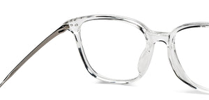 Transparent Square Full Rim Unisex Eyeglasses by Lenskart Air-150083