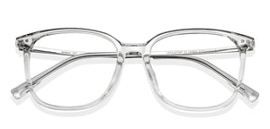 Transparent Square Full Rim Unisex Eyeglasses by Lenskart Air-150083
