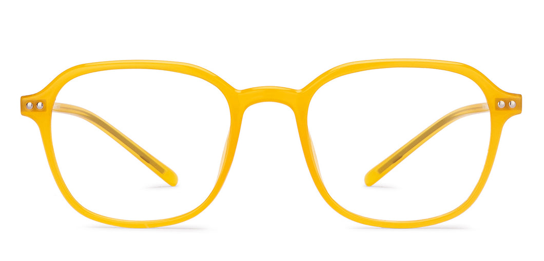 Yellow Rectangle Full Rim Unisex Eyeglasses by Lenskart Air Online-206273