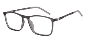 Gray Rectangle Full Rim Unisex Eyeglasses by Lenskart Air-219370
