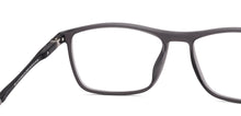 Load image into Gallery viewer, Gray Rectangle Full Rim Unisex Eyeglasses by Lenskart Air-219370