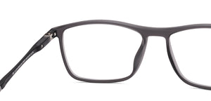 Gray Rectangle Full Rim Unisex Eyeglasses by Lenskart Air-219370