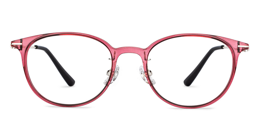 Pink Round Full Rim Unisex Eyeglasses by Lenskart Air Online-200084