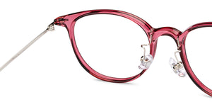 Pink Round Full Rim Unisex Eyeglasses by Lenskart Air Online-200084