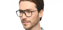 Load image into Gallery viewer, Black Aviator Full Rim Unisex Eyeglasses by Lenskart Air-210156