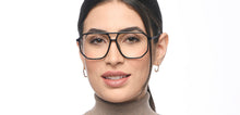 Load image into Gallery viewer, Black Aviator Full Rim Unisex Eyeglasses by Lenskart Air-210156