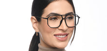 Load image into Gallery viewer, Black Aviator Full Rim Unisex Eyeglasses by Lenskart Air-210156