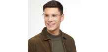 Load image into Gallery viewer, Transparent Geometric Full Rim Unisex Eyeglasses by Lenskart Air Online-201275