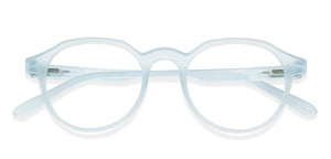 Blue Round Full Rim Unisex Eyeglasses by Lenskart Air-206830