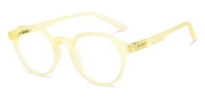 Yellow Round Full Rim Unisex Eyeglasses by Lenskart Air Online-207493