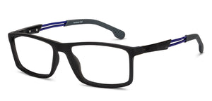 Black Rectangle Full Rim Unisex Eyeglasses by Lenskart Air Online-207552