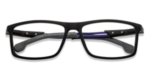 Black Rectangle Full Rim Unisex Eyeglasses by Lenskart Air Online-207552