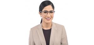 Grey Rectangle Full Rim Unisex Eyeglasses by Lenskart Air-209767