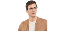 Load image into Gallery viewer, Grey Rectangle Full Rim Unisex Eyeglasses by Lenskart Air-209767