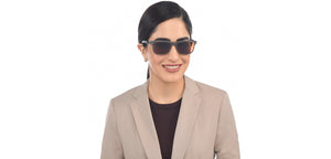 Grey Rectangle Full Rim Unisex Eyeglasses by Lenskart Air-209772
