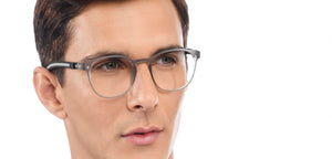 Grey Round Full Rim Unisex Eyeglasses by Lenskart Air-209774