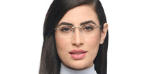 Load image into Gallery viewer, Silver Square Rimless Unisex Eyeglasses by Lenskart Air-211057