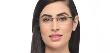 Load image into Gallery viewer, Black Rectangle Rimless Unisex Eyeglasses by Lenskart Air Online-211043